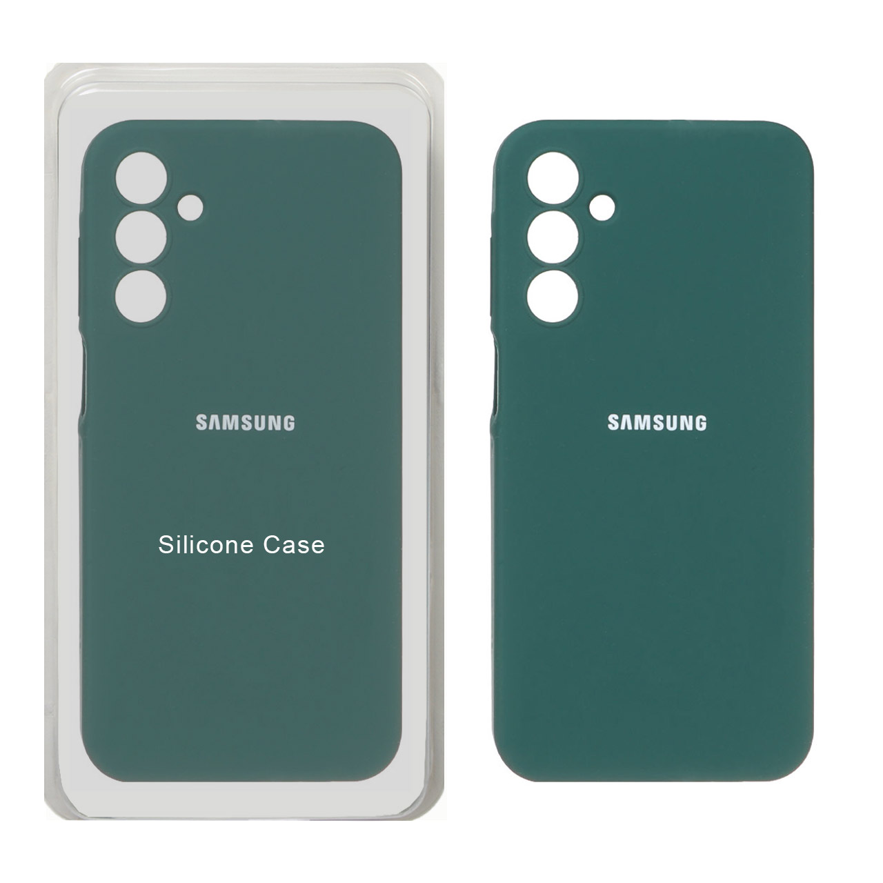 قاب سیلیکونی پاک کنی محافظ لنزدار اورجینال Samsung Galaxy A15 - سبز (پک اصلی)